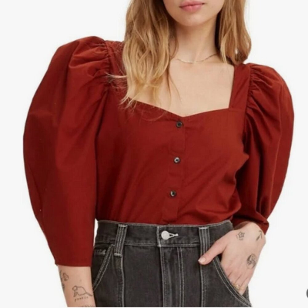 Levi’s Puff 3/4 Sleeve The Everyday Blouse Size 2X